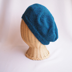 アルパカ45% 柔らかシンプルベレー帽 2枚目の画像
