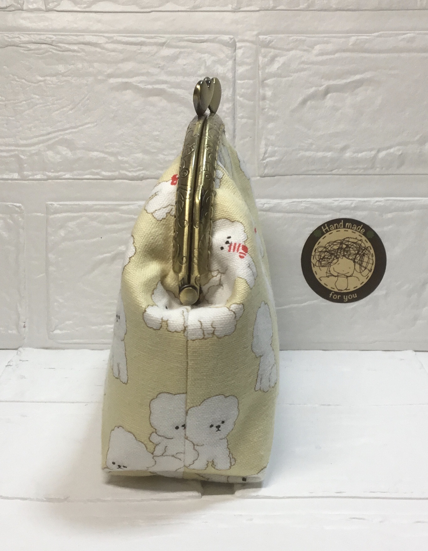 がま口ポーチ12.5㎝ リバティ クファ ハンドメイド 