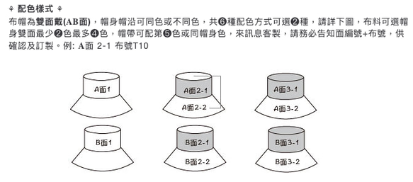 紫陽花綁帶雙面戴漁夫帽遮陽帽-長帽沿 第10張的照片