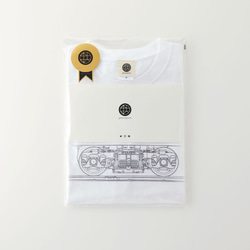 鉄道Tシャツ｜EF66（ Gray × Navy ） 鉄道グッズ ギフト プレゼント 7枚目の画像