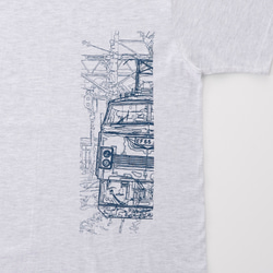 鉄道Tシャツ｜EF66（ Gray × Navy ） 鉄道グッズ ギフト プレゼント 3枚目の画像