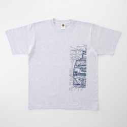 鉄道Tシャツ｜EF66（ Gray × Navy ） 鉄道グッズ ギフト プレゼント 2枚目の画像