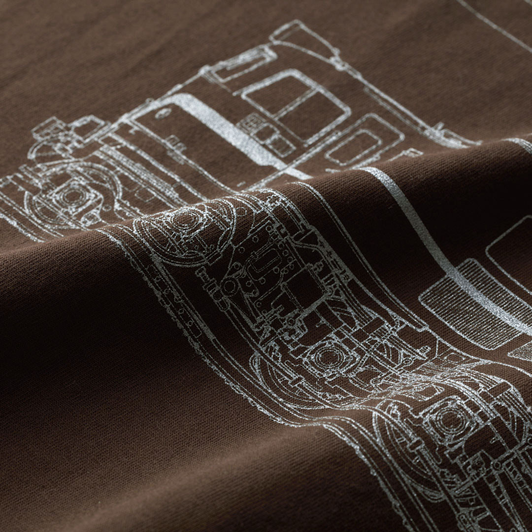 鉄道Tシャツ｜EF58-61 （ Dark Brown × Silver ） 鉄道グッズ ギフト プレゼント