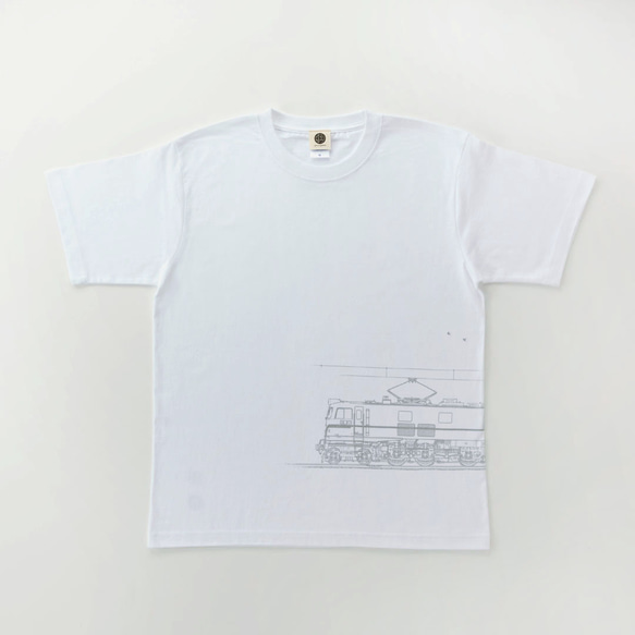 鉄道Tシャツ｜EF58-61 （ White × Silver ） 鉄道グッズ ギフト プレゼント 2枚目の画像