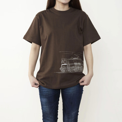 鉄道Tシャツ｜EF58-61 （ White × Silver ） 鉄道グッズ ギフト プレゼント 7枚目の画像