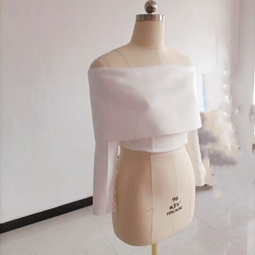 ロールカラートップス ボレロ ドレスアレンジ 色、サイズオーダー可能  