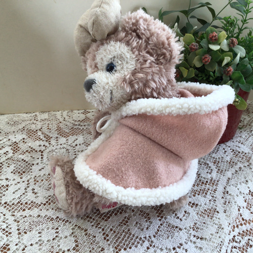 ポーチサイズシェリーメイ ダッフィー ピンクポンチョ その他人形