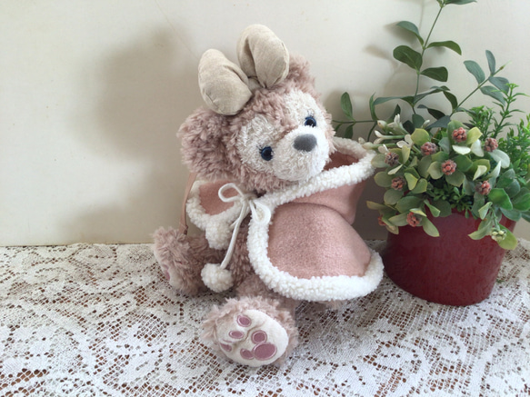 ポーチサイズシェリーメイ ダッフィー ピンクポンチョ その他