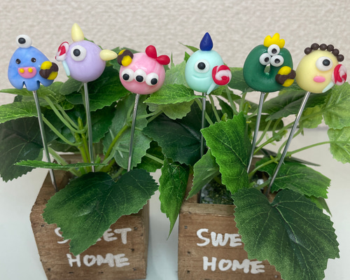 ハロウィン　ピック　植木鉢にさしたり　部屋の飾りに 250924-4.jpg