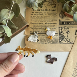 《森の仲間》アヒルさん/2枚セット・アイロンワッペン 7枚目の画像