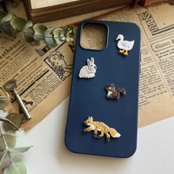 《森の仲間》アヒルさん/2枚セット・アイロンワッペン 9枚目の画像