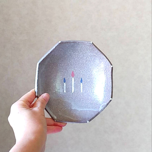 陶の深皿・ボウル鉢【ロウソクの灯り～祈り～】 7枚目の画像