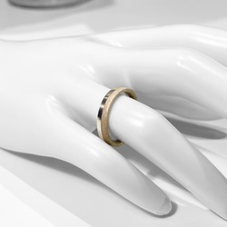 half ring  yellow silver  maple　指輪　ﾘﾝｸﾞ　木製 4枚目の画像