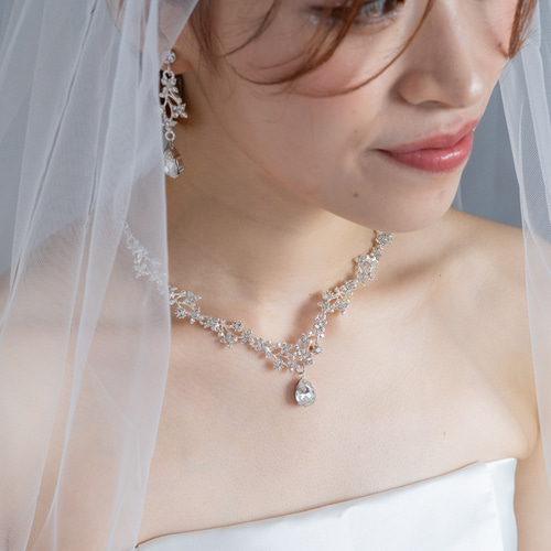 ◇ネックレス &ピアスorイヤリング◇ウェディング アクセサリー ◇ネックレス &ピアスorイヤリング◇ウェディング アクセサリー
