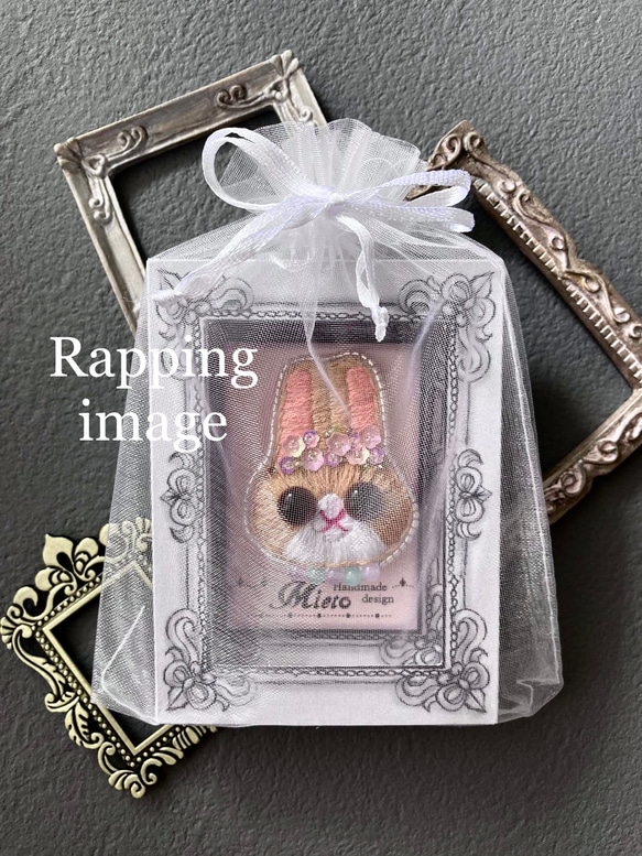 刺繍キーホルダー猫　バッグチャーム 7枚目の画像