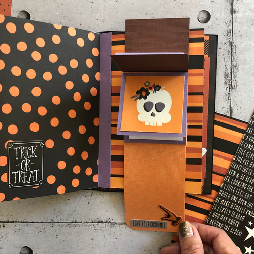 送料無料】ハロウィン♪ ミニアルバム☆仕掛けアルバム 写真 完成品