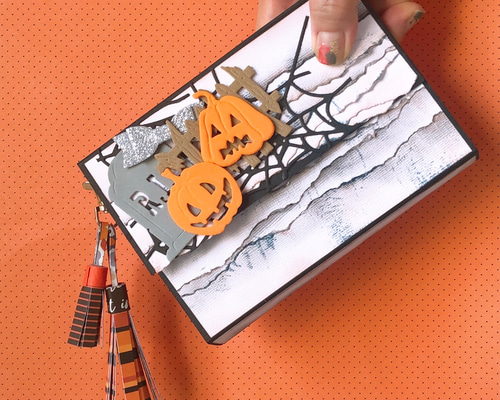 送料無料】ハロウィン♪ ミニアルバム☆仕掛けアルバム 写真 完成品