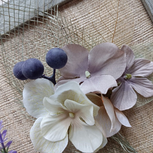 壁掛け／インテリア雑貨】花額05（シャビーシックな花） アート