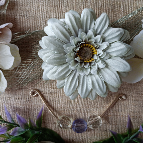 壁掛け／インテリア雑貨】花額05（シャビーシックな花） アート