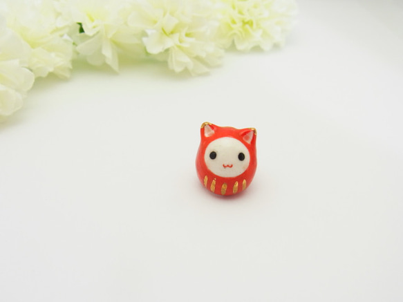 再販・まめだるま（ねこ） 立体・オブジェ やまざきじんこ 通販
