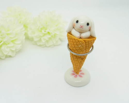 再販・たれみみうさぎアイス 立体・オブジェ やまざきじんこ