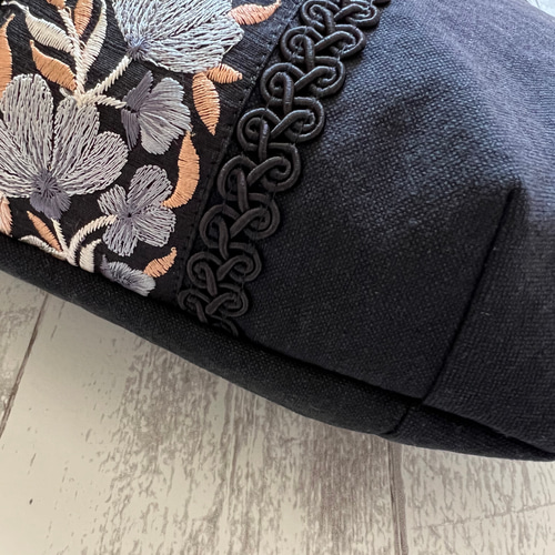 ソレイアード 帆布 インド刺繍リボン トートバック グラニーバッグ 3点