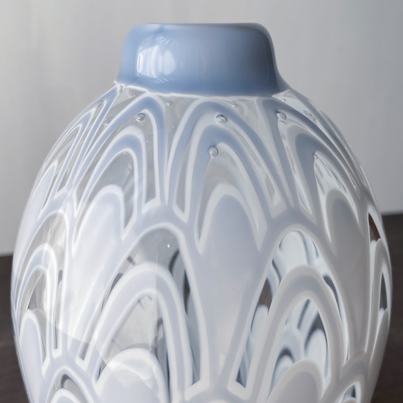 pattern vase  青海波・薄紫 4枚目の画像