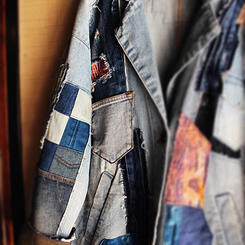 ☆3/20～22日の期間限定セール☆ SAYOCAFE個性的リメイクデニムコート