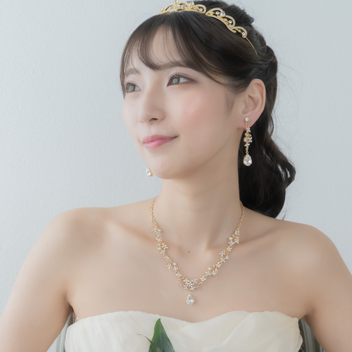ネックレス & ピアス / イヤリング 2点セット (BC-PN9
