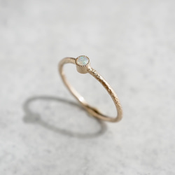 Opal birthstone ring [R050K18/K10OP] 4枚目の画像