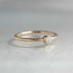 Opal birthstone ring [R050K18/K10OP] 2枚目の画像