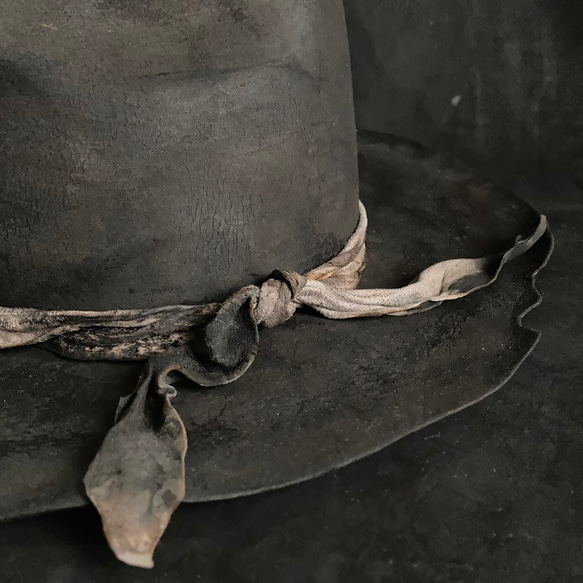 【triangles hat 】Charcoal swamp western hat 3枚目の画像