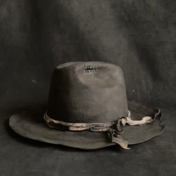 【triangles hat 】Charcoal swamp western hat 2枚目の画像
