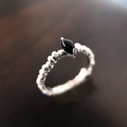 オニキス  Medioevo silver ring 1枚目の画像