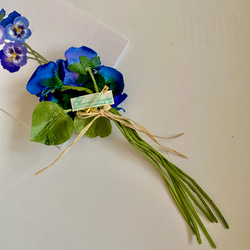 布花 Cute pansy corsage series E 6枚目の画像