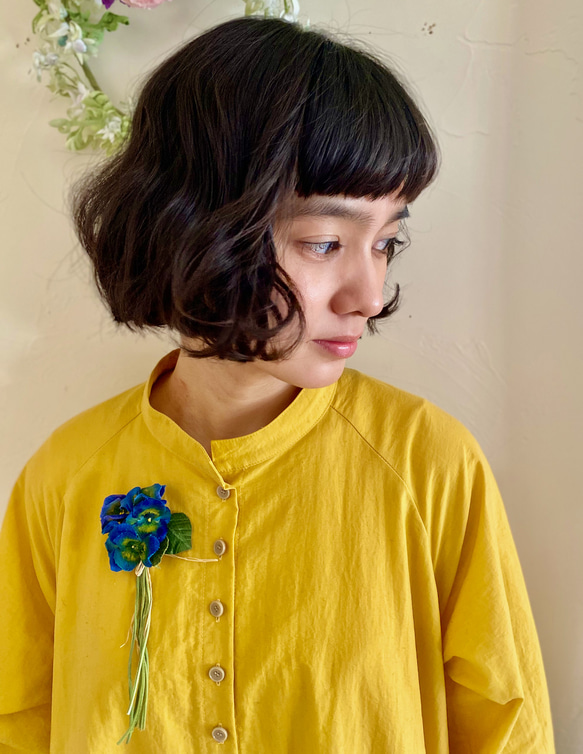 布花 Cute pansy corsage series E 2枚目の画像
