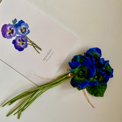 布花 Cute pansy corsage series E 4枚目の画像