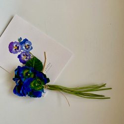 布花 Cute pansy corsage series E 3枚目の画像