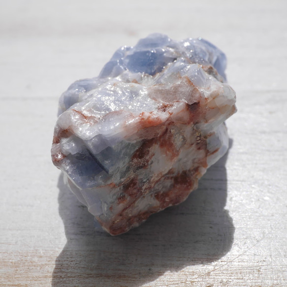 天然石ブルーカルサイト約60g約51mm(メキシコ産)原石ラフロック鉱物テラリウム[bcal-220930-03] 12枚目の画像
