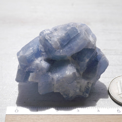 天然石ブルーカルサイト約50g約48mm(メキシコ産)原石ラフロック鉱物テラリウム[bcal-220930-04] 18枚目の画像