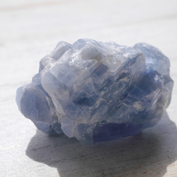 天然石ブルーカルサイト約50g約48mm(メキシコ産)原石ラフロック鉱物テラリウム[bcal-220930-04] 4枚目の画像