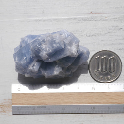 天然石ブルーカルサイト約50g約48mm(メキシコ産)原石ラフロック鉱物テラリウム[bcal-220930-04] 20枚目の画像
