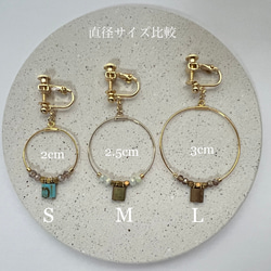 Hoop Earring S　フープイヤリング　Sサイズ [DBR] 4枚目の画像