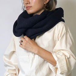 豐盈長圍巾/2色/愛知縣製造針織物 第1張的照片