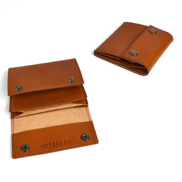 【男性ギフトに！】使いやすいコンパクト財布【薄い 小さい 本革(栃木レザー) メンズ ユニセックス プレゼント】 栃木レザー 思い出が蓄積