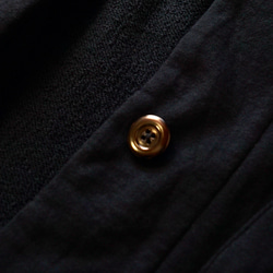 抓絨針織休閒開衫/黑色 第8張的照片