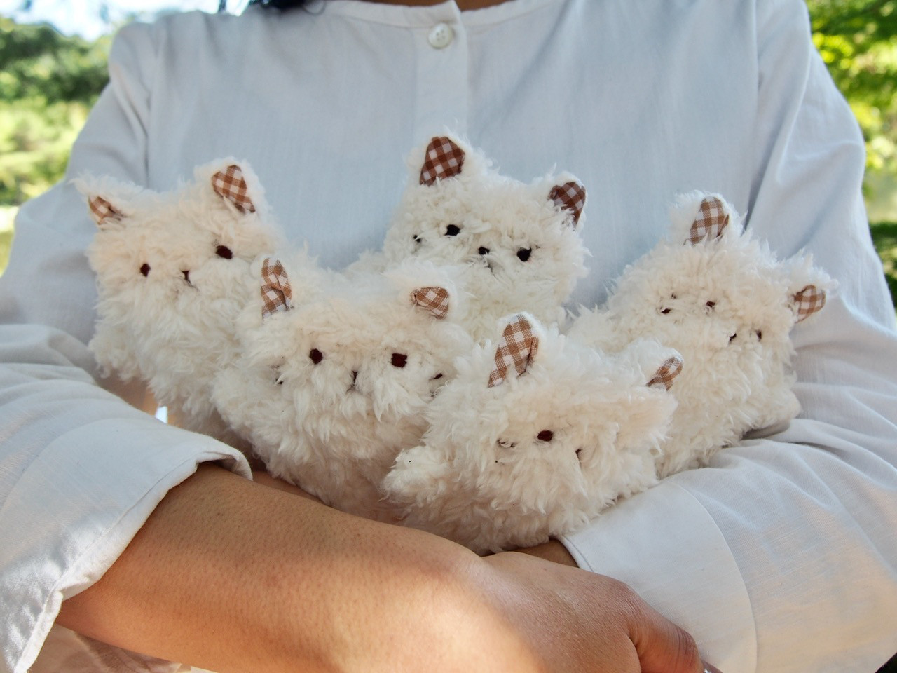 しろねこちゃん (プードルファーぬいぐるみ) ぬいぐるみ しろねこちゃん (プードルファーぬいぐるみ) ぬいぐるみ
