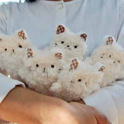 しろねこちゃん （プードルファーぬいぐるみ） ぬいぐるみ アトリエ