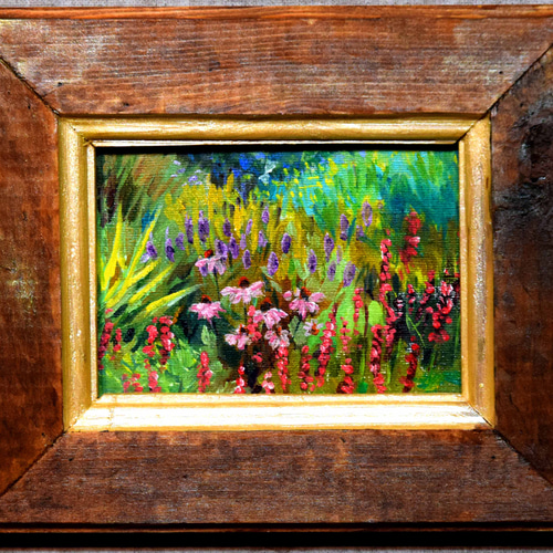 ミニ絵画 インテリア 絵 ガーデン 絵画 Sally art painting 通販