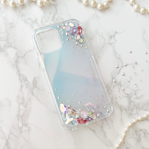 iPhone 13promax i face スワロフスキー　ビジュー　ケース 39b2fb27a2c2f5a9c1852e6d291663
